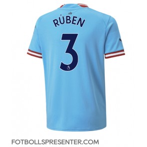 Manchester City Ruben Dias #3 Hemma Matchtröja 2022-23 Kortärmad